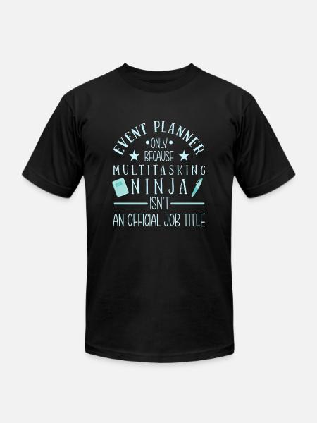 Event Planner - Unisex Jersey T-Shirt by Bella + Canvas - black