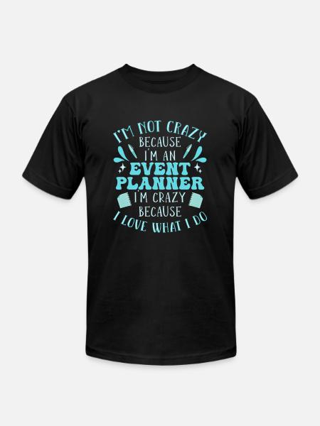 Event Planner - Unisex Jersey T-Shirt by Bella + Canvas - black
