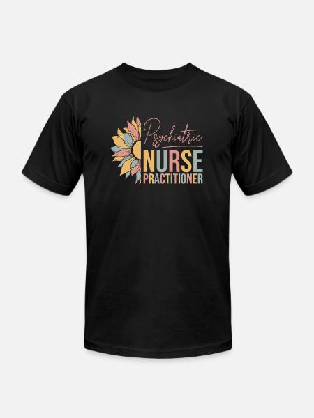 Psychiatric Nurse Practitioner - Unisex Jersey T-Shirt by Bella + Canvas - black
