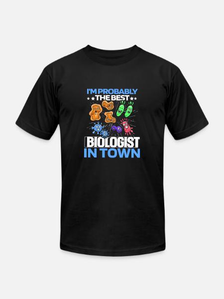 Biology Biologist Cells - Unisex Jersey T-Shirt by Bella + Canvas - black