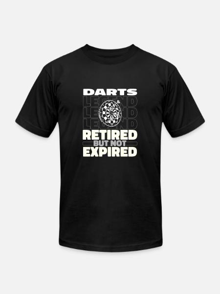 Darting Darts Retired - Unisex Jersey T-Shirt by Bella + Canvas - black