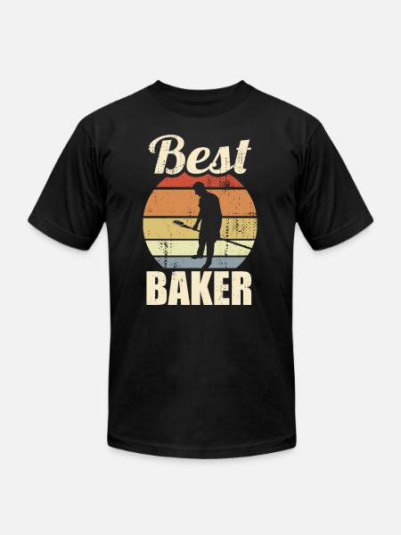 Funny Baker - Unisex Jersey T-Shirt by Bella + Canvas - black