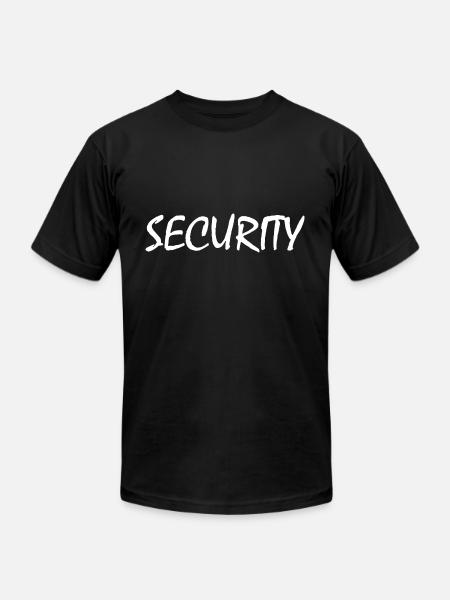 SECURITY - Unisex Jersey T-Shirt by Bella + Canvas - black