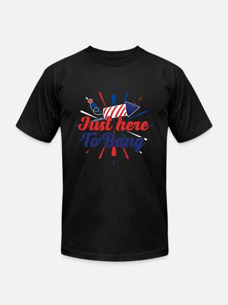 4th of july - Unisex Jersey T-Shirt by Bella + Canvas - black