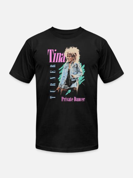 Tina Turner Private Dancer Design - Unisex Jersey T-Shirt by Bella + Canvas - black