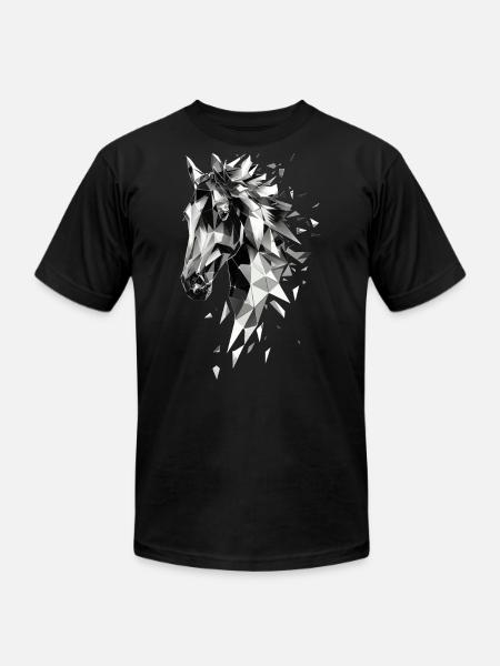Horse - Unisex Jersey T-Shirt by Bella + Canvas - black