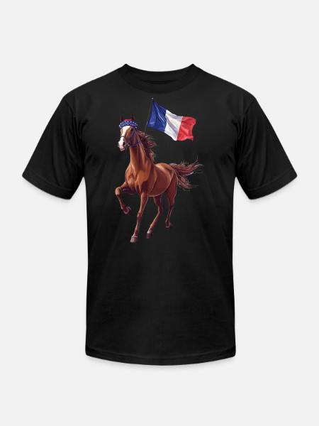 Horse - Unisex Jersey T-Shirt by Bella + Canvas - black
