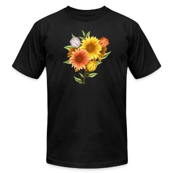 Sunflower Seeds - Unisex Jersey T-Shirt by Bella + Canvas - black - Front - Jose (178cm)