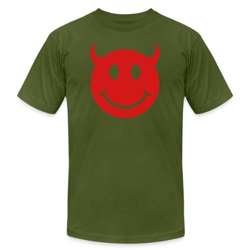Smiley Devil Face - Unisex Jersey T-Shirt by Bella + Canvas