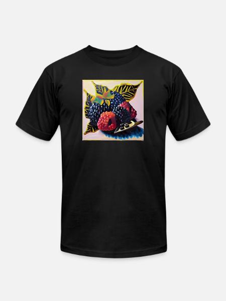 Berries - Unisex Jersey T-Shirt by Bella + Canvas - black