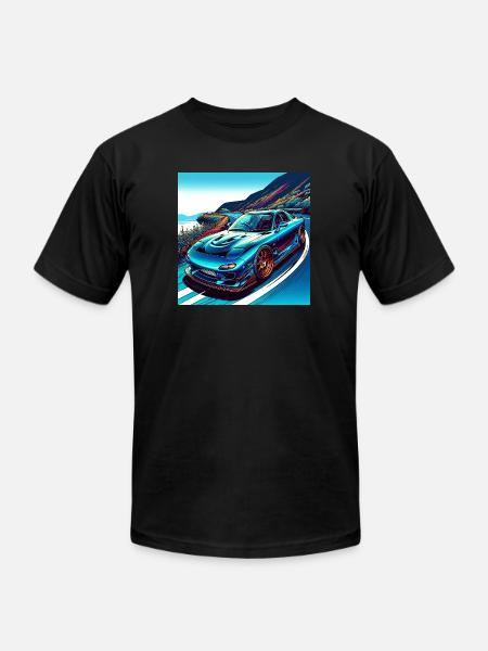 Coastal RX-7 - Unisex Jersey T-Shirt by Bella + Canvas - black
