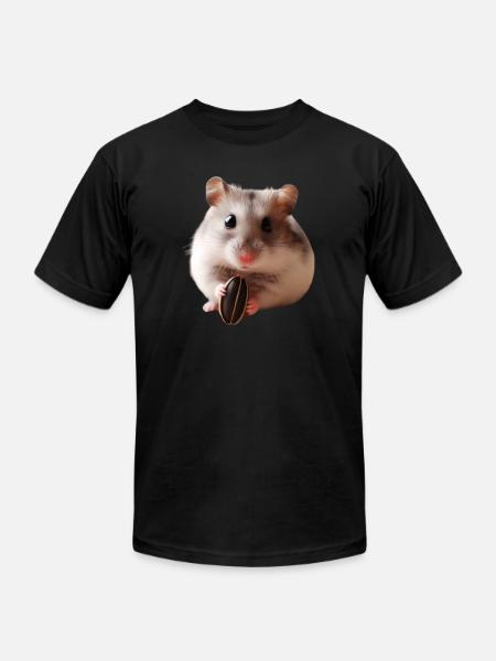 Seeds & Hamsters - Unisex Jersey T-Shirt by Bella + Canvas - black