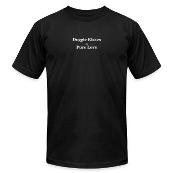 Cute dog quotes, nice dog quotes - Unisex Jersey T-Shirt by Bella + Canvas - black - Front - Jose (178cm)