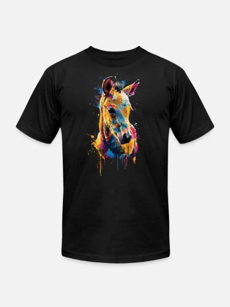 Horse - Unisex Jersey T-Shirt by Bella + Canvas - black