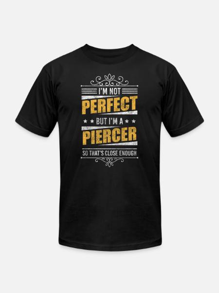 Artist Needle Piercing Studio - Unisex Jersey T-Shirt by Bella + Canvas - black