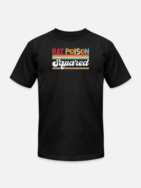 Rat Poison Squared - Unisex Jersey T-Shirt by Bella + Canvas - black