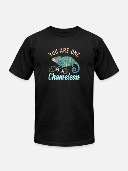 Chameleon - Unisex Jersey T-Shirt by Bella + Canvas - black