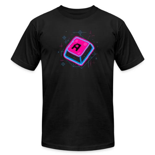 Neon Pixel A Key - Unisex Jersey T-Shirt by Bella + Canvas