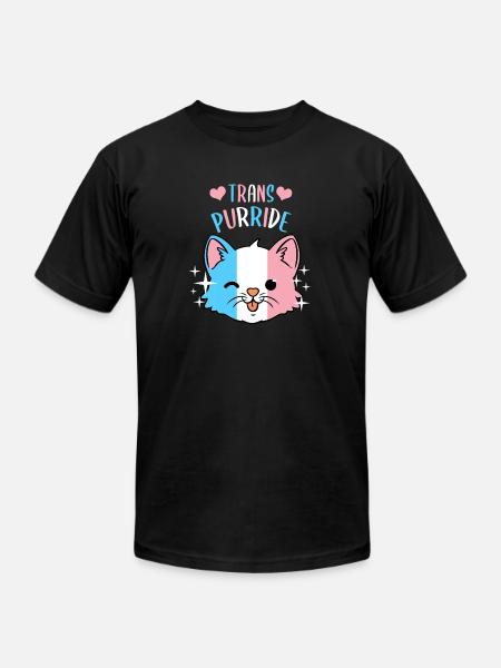Trans Purride Trans Pride - Unisex Jersey T-Shirt by Bella + Canvas - black