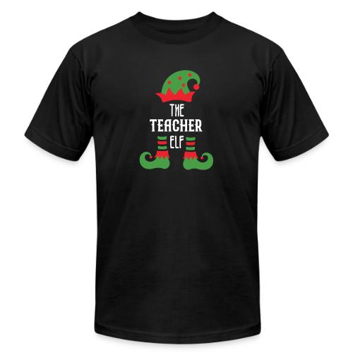 Teacher Elf Family Matching Christmas Group Gift P - Unisex Jersey T-Shirt by Bella + Canvas