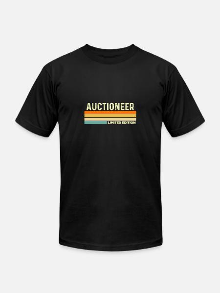 Auctioneer Limited edition - Unisex Jersey T-Shirt by Bella + Canvas - black