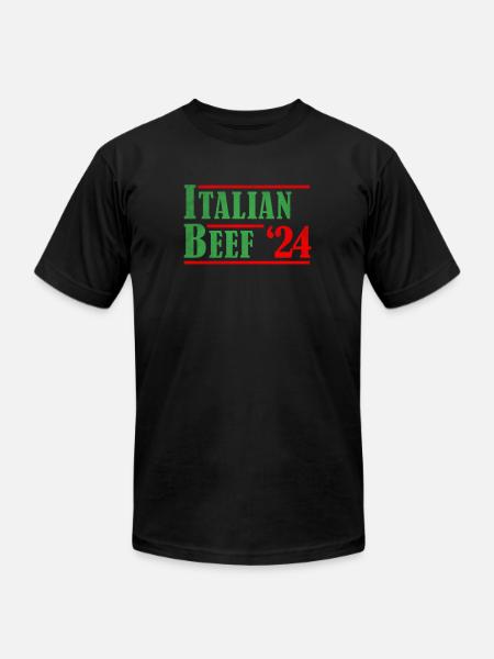Italian beef 24 - Unisex Jersey T-Shirt by Bella + Canvas - black