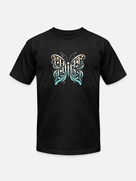 Flowing Elegance - Unisex Jersey T-Shirt by Bella + Canvas - black