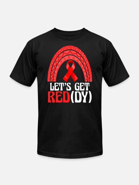 red white - Unisex Jersey T-Shirt by Bella + Canvas - black