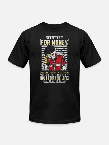 Paramedics Emergency Call Rescuer - Unisex Jersey T-Shirt by Bella + Canvas - black