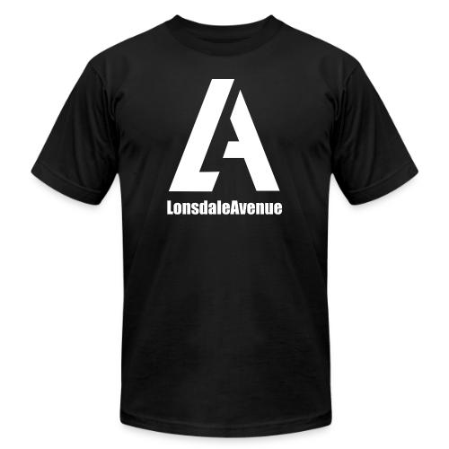 Lonsdale Avenue Logo White Text - Unisex Jersey T-Shirt by Bella + Canvas