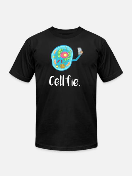 Cell Fie - Unisex Jersey T-Shirt by Bella + Canvas - black