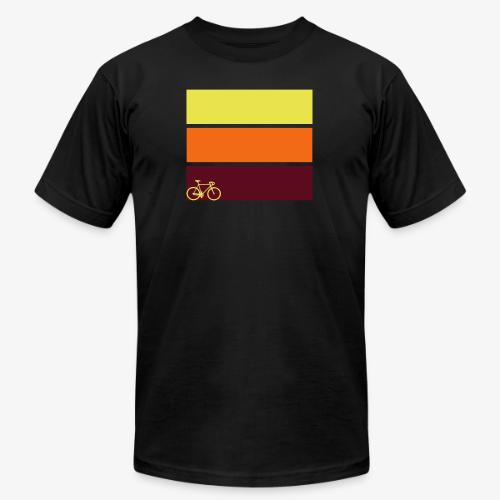 tricolor with bicycle - Unisex Jersey T-Shirt by Bella + Canvas