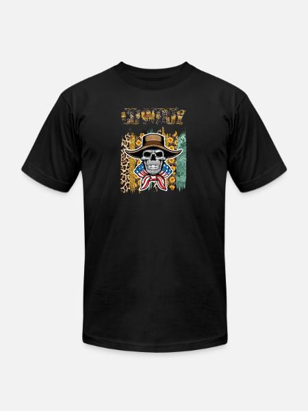 cowboy haloween - Unisex Jersey T-Shirt by Bella + Canvas - black