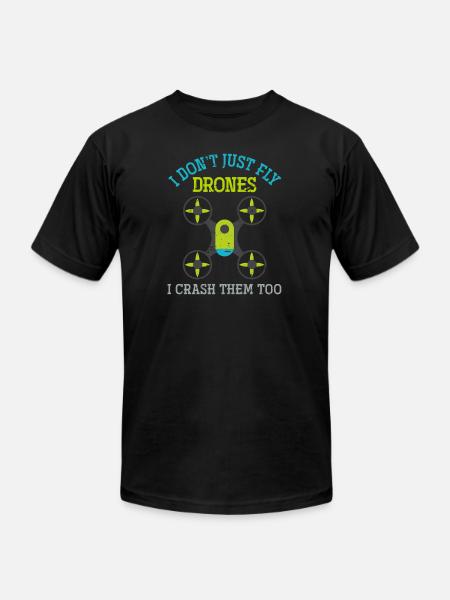 Drones Funny Drone - Unisex Jersey T-Shirt by Bella + Canvas - black