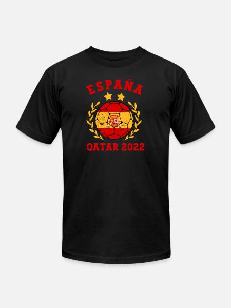 Espana Futbol - Unisex Jersey T-Shirt by Bella + Canvas - black