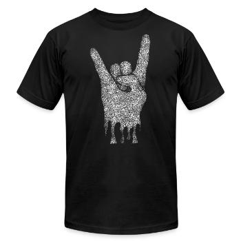 Rock And Roll - Unisex Jersey T-Shirt by Bella + Canvas - black - Front - Jose (178cm)