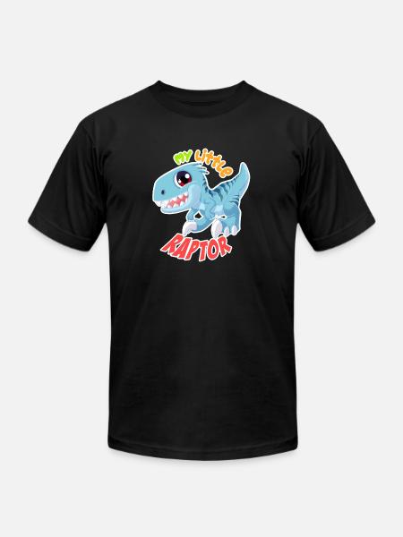 BABY BLUE RAPTOR - Unisex Jersey T-Shirt by Bella + Canvas - black