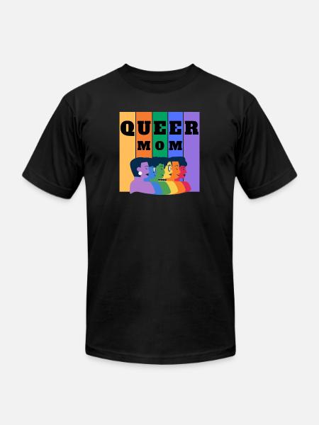 Queer Mom - Unisex Jersey T-Shirt by Bella + Canvas - black