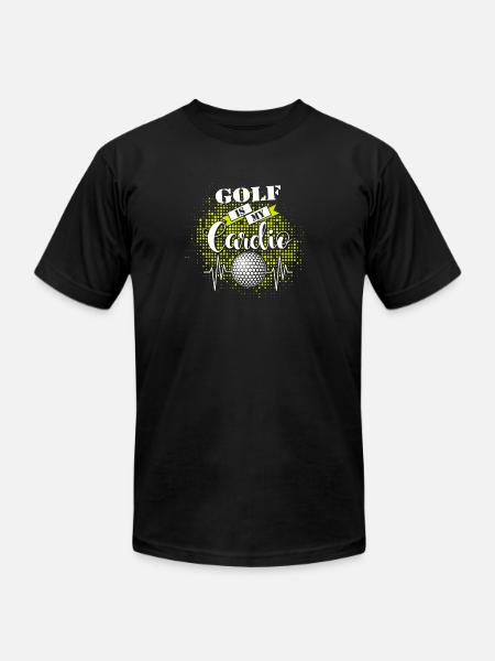 Golf Is My Cardio - Unisex Jersey T-Shirt by Bella + Canvas - black