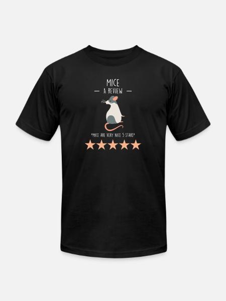 Mouse Review - Unisex Jersey T-Shirt by Bella + Canvas - black