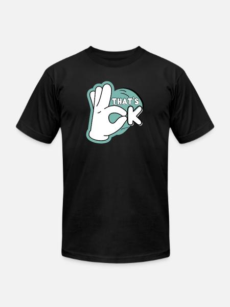 Sleek & Stylish: That's OK™ - Unisex Jersey T-Shirt by Bella + Canvas - black
