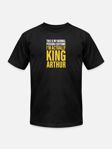 Medieval Literature King Arthur - Unisex Jersey T-Shirt by Bella + Canvas - black