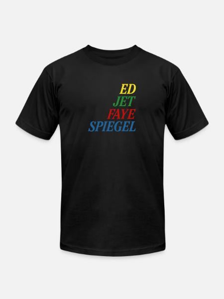 Ed Jet Faye Spiegel - Unisex Jersey T-Shirt by Bella + Canvas - black