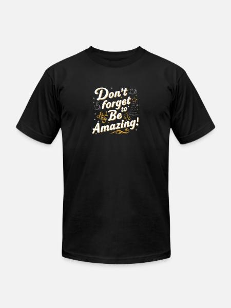 Retro Vibes: Be Amazing Tee - Unisex Jersey T-Shirt by Bella + Canvas - black