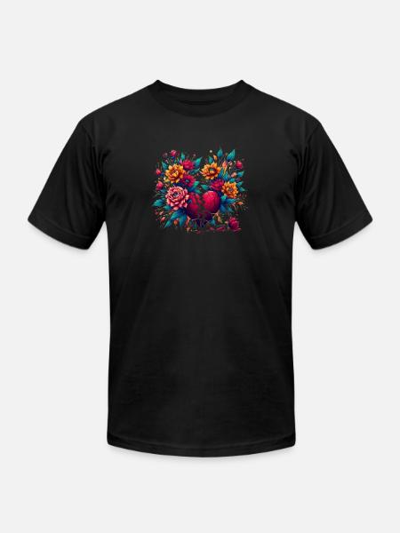 Broken Heart - Unisex Jersey T-Shirt by Bella + Canvas - black