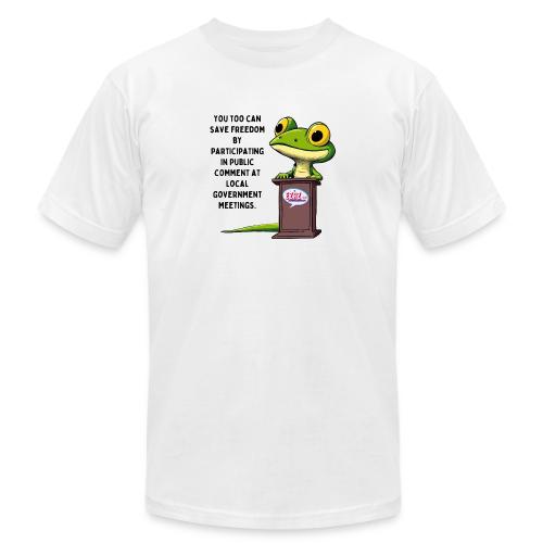 Public Comment Lizard Design - Unisex Jersey T-Shirt by Bella + Canvas