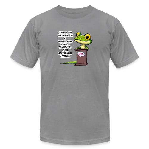 Public Comment Lizard Design - Unisex Jersey T-Shirt by Bella + Canvas