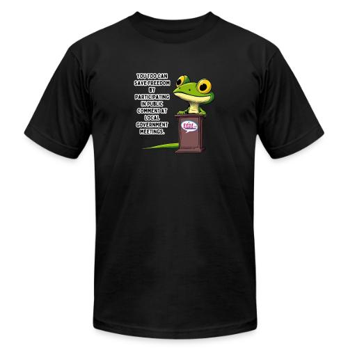 Public Comment Lizard Design - Unisex Jersey T-Shirt by Bella + Canvas