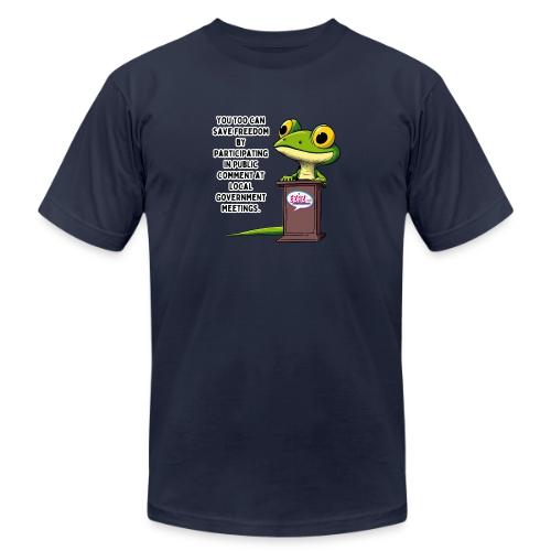 Public Comment Lizard Design - Unisex Jersey T-Shirt by Bella + Canvas