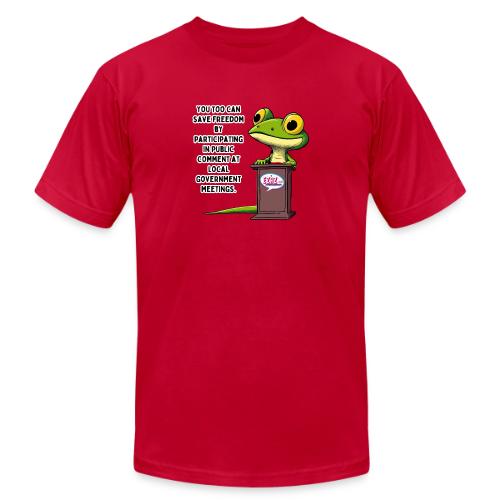 Public Comment Lizard Design - Unisex Jersey T-Shirt by Bella + Canvas